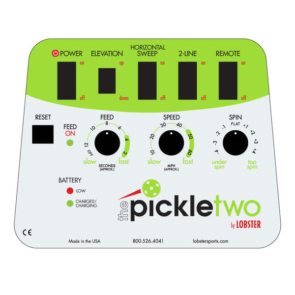 Lobster Pickle Two – Pickleball Ballmaschine mit Fernbedienung Pickleball-Ballmaschine