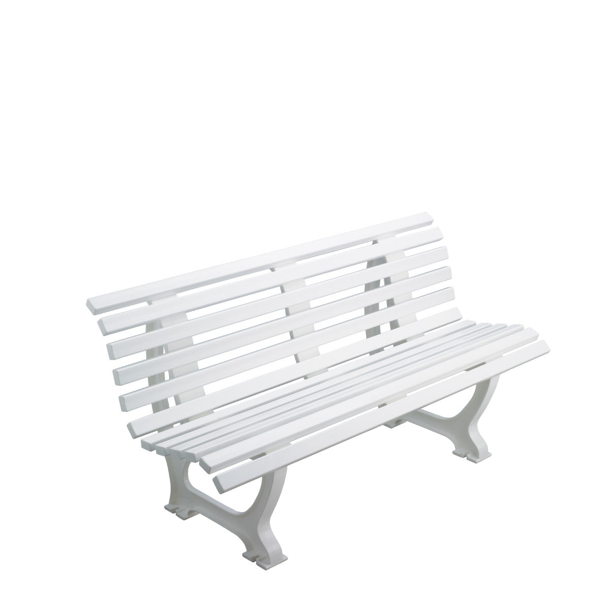Ergonomische Sitzbank 150 cm weiß