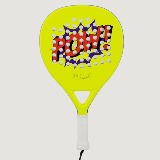 Padelracket Full Carbon POW! edition – Mit Tasche & 3 Bällen