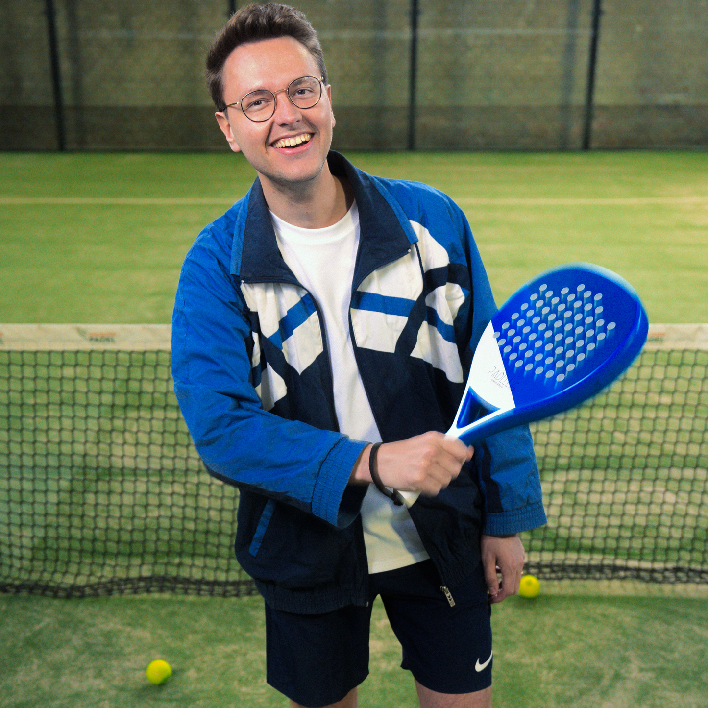 Padelracket Full Carbon Blue Delight – Mit Tasche & 3 Bällen