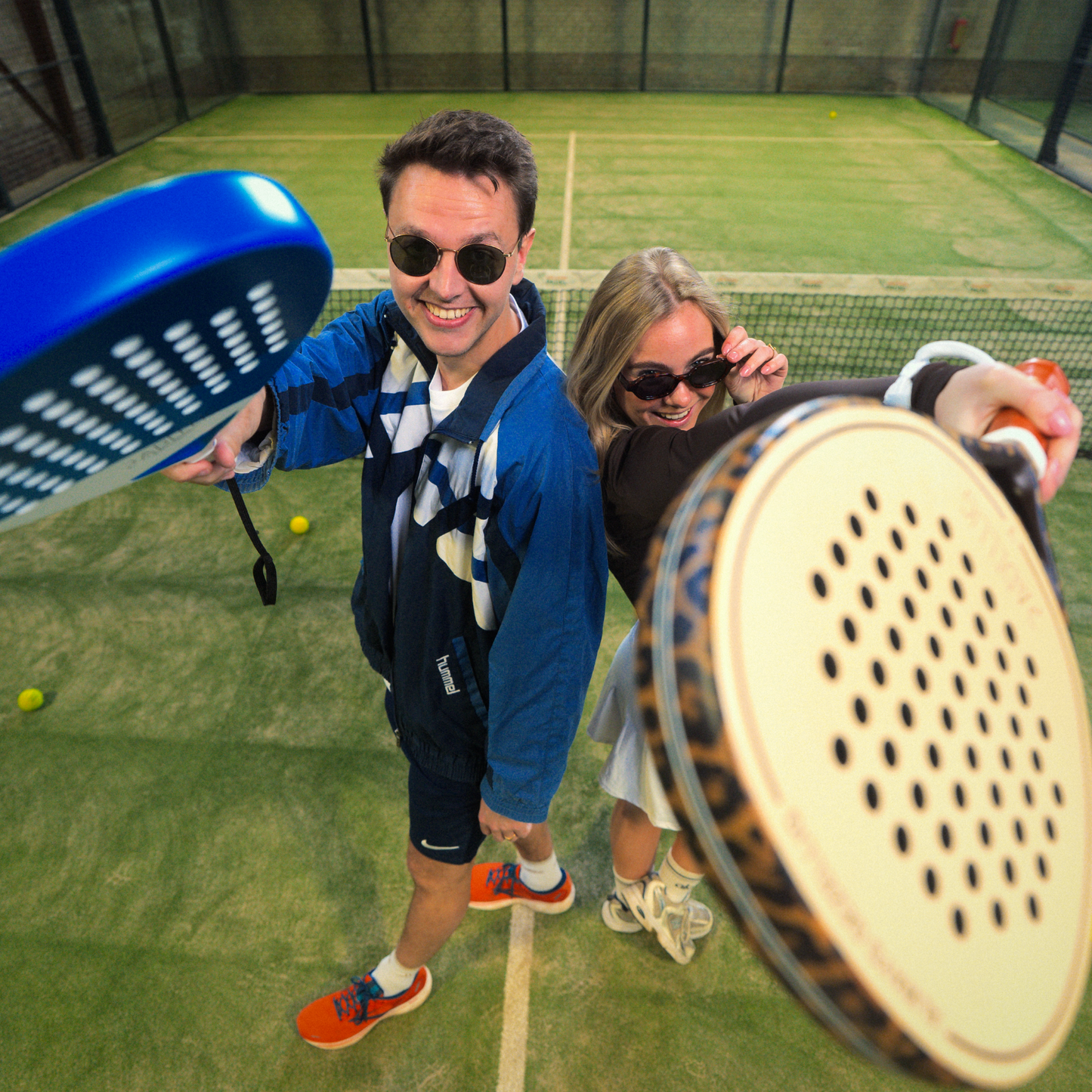 Padelracket Full Carbon Blue Delight – Mit Tasche & 3 Bällen