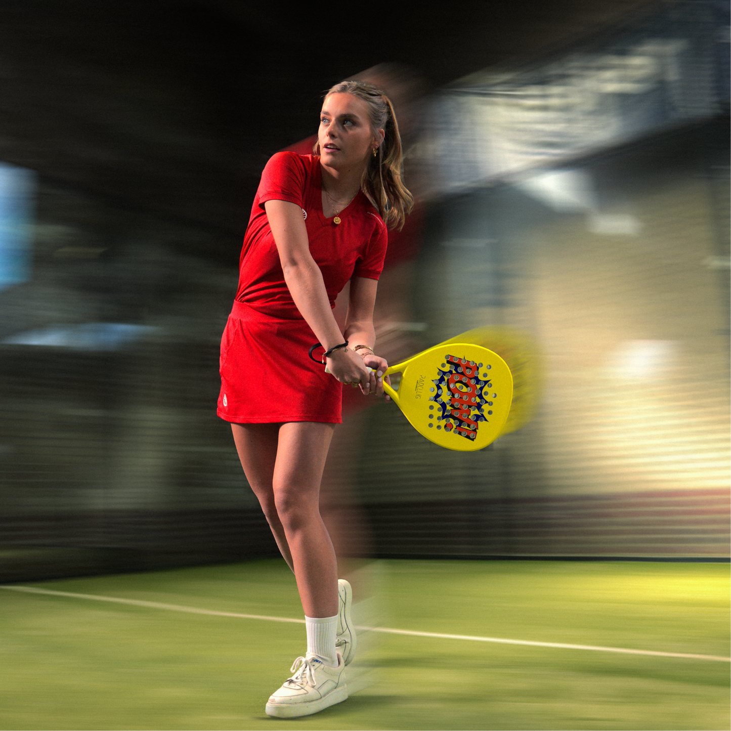 Padelracket Full Carbon POW! edition – Mit Tasche & 3 Bällen