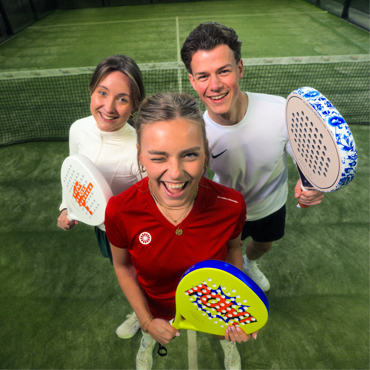 Padelracket Full Carbon POW! edition – Mit Tasche & 3 Bällen