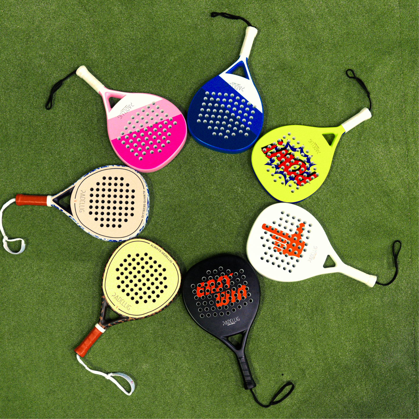 Padelracket Full Carbon Blue Delight – Mit Tasche & 3 Bällen